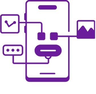 PURPLE Mobile Development Design ICON 2